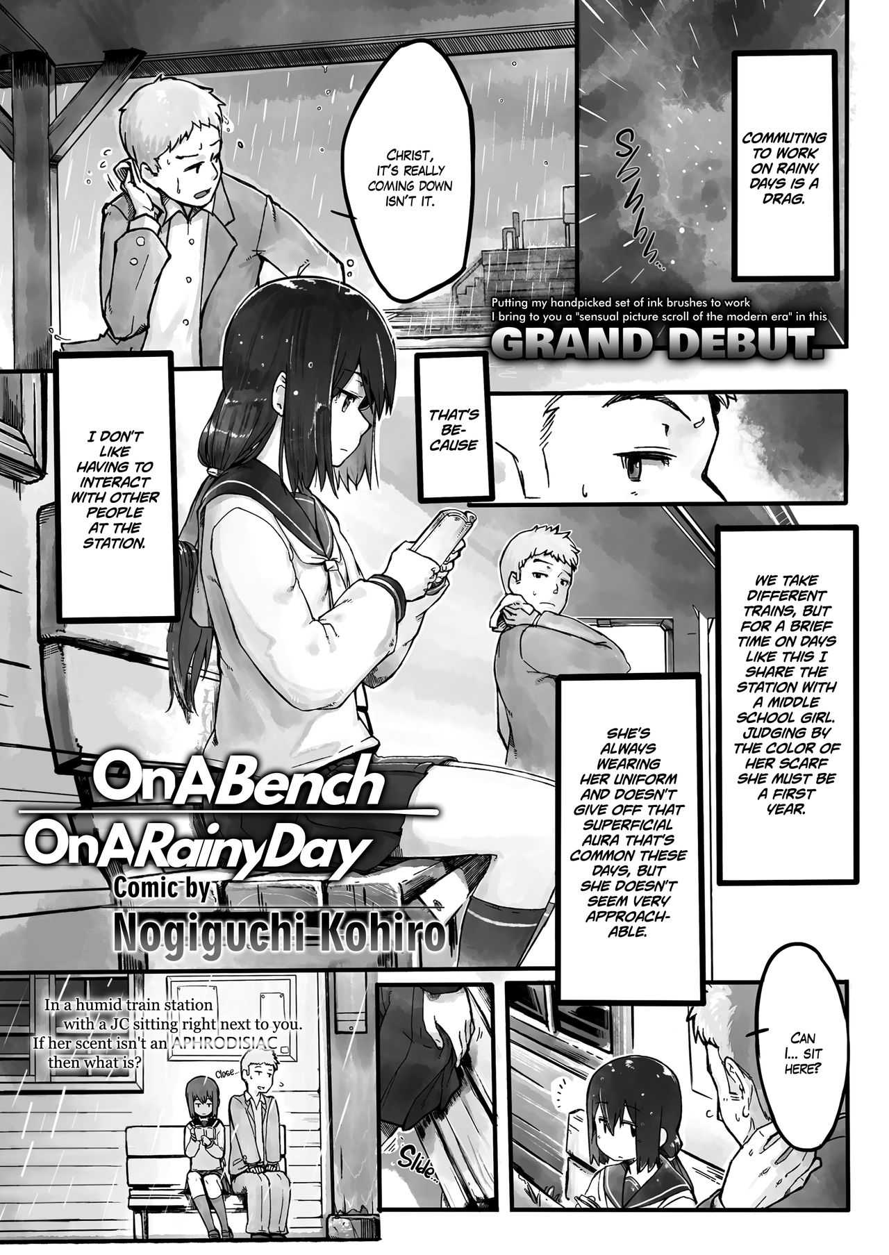 Ame no Hi no Nagaisu de | On a Bench, On a Rainy Day (COMIC LO 2018-10) [English] =White Symphony=