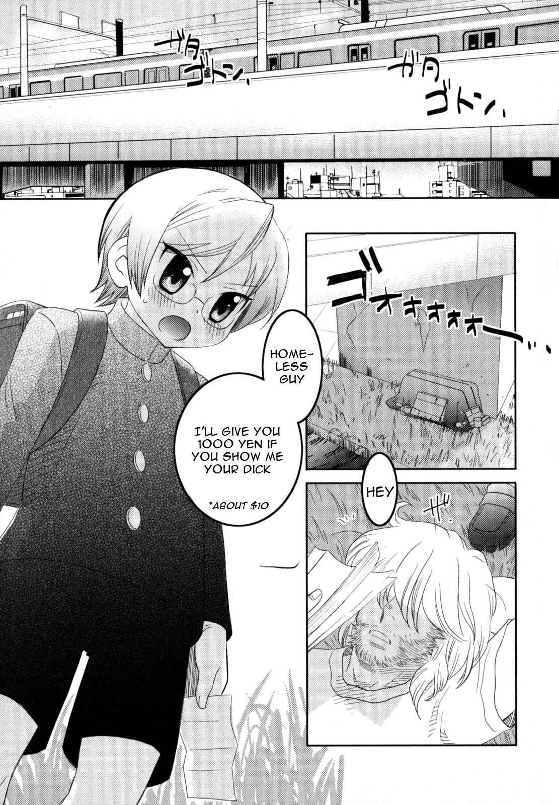 Under the Bridge  (English Translated Yaoi Shotacon) Japanese Title: Hashi no Shita   Artist: Inaba Cozy