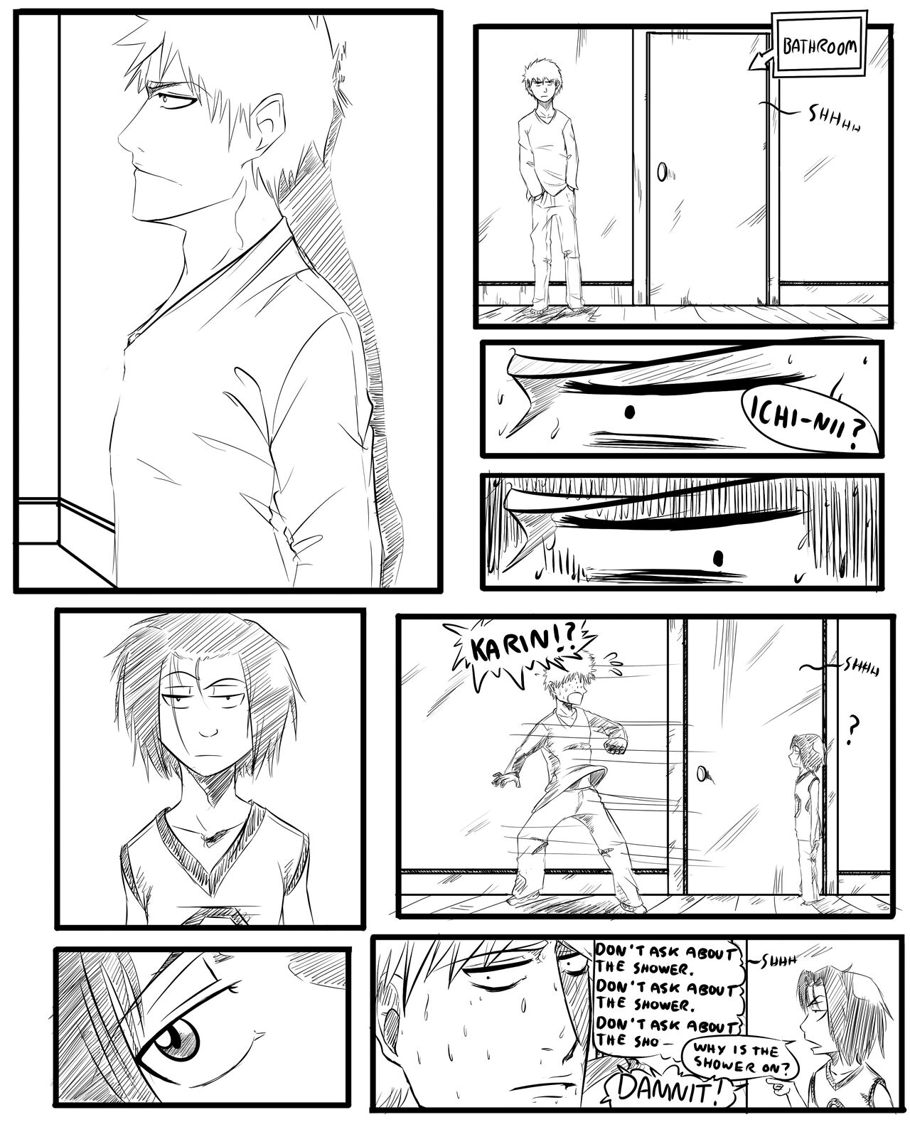 Shower Trouble[][bleach)