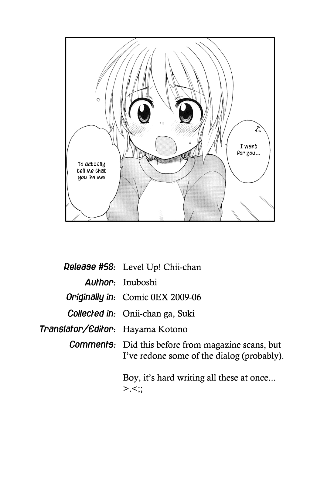Level Up! Chii-chan