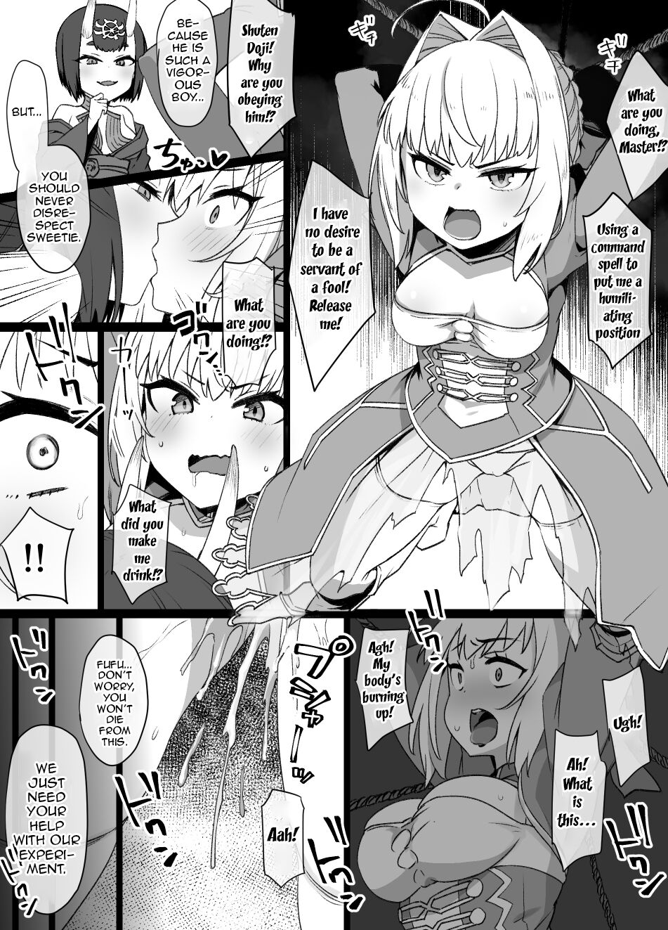 FGO Shuten Douji x Nero Hyoui Manga | FGO Shuten Doji x Nero Possession Manga