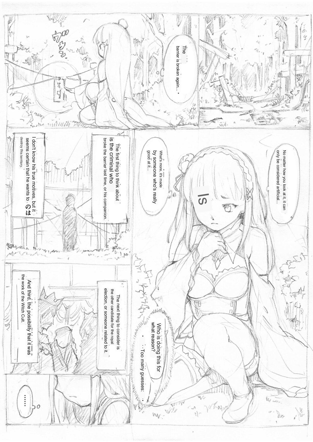 Emilia Kumo Ito Kousoku Manga (Re: Zero kara Hajimeru Isekai Seikatsu) google translate