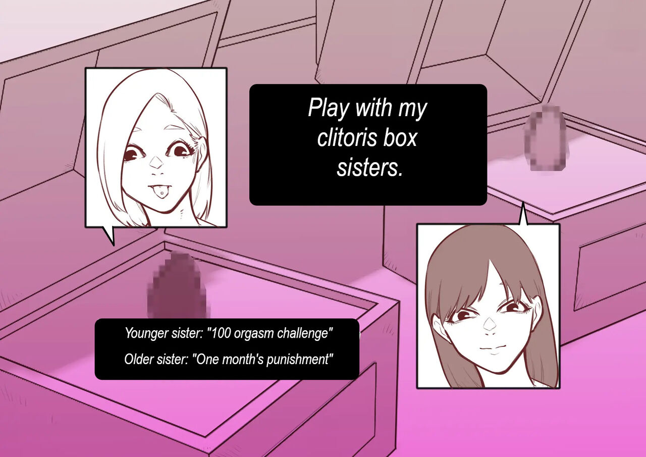 Cli Box ni Batta Onee-chan-tachi no Cli o Ijiri Taosu | Play with my clitoris box sisters.
