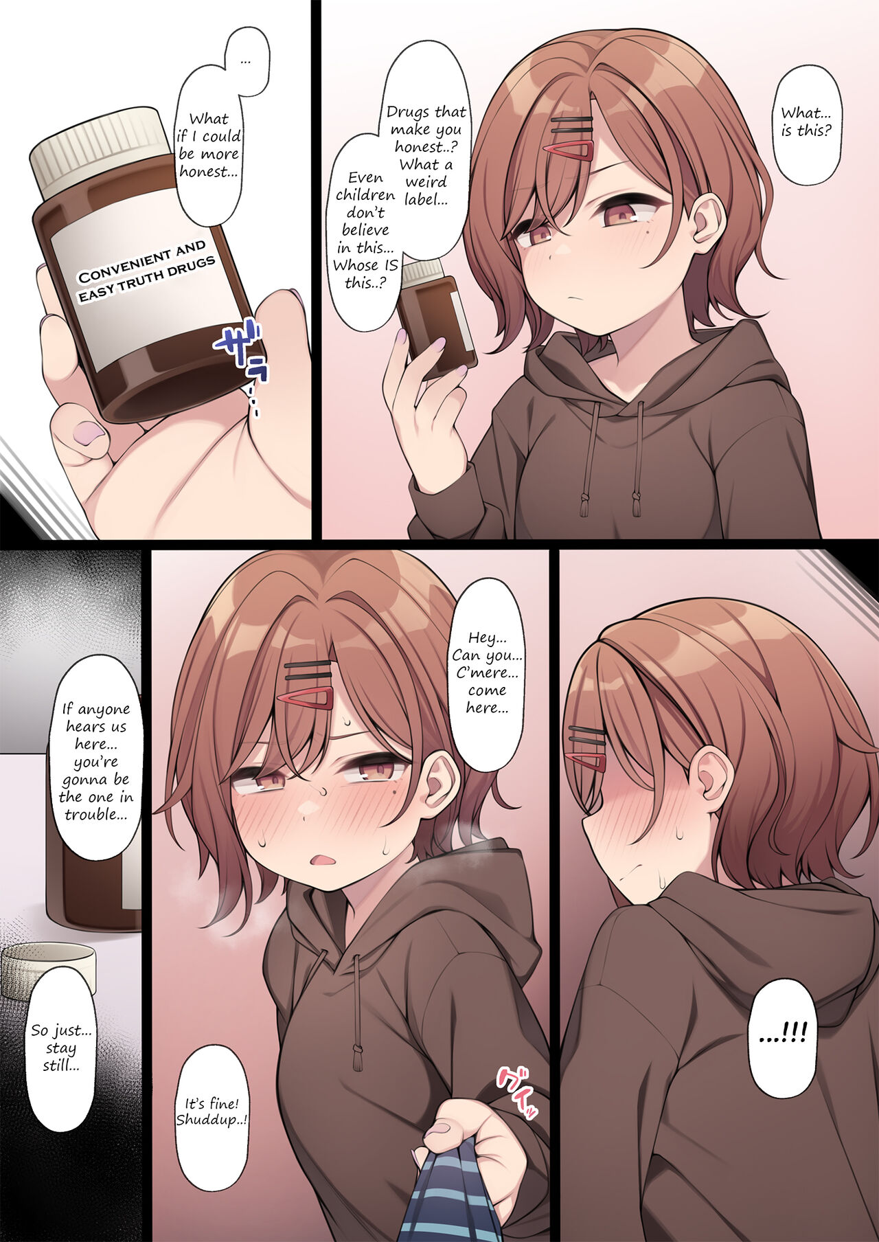 Benri na Okusuri no Chikara o Kariru Madoka-chan (Mousou) | Madoka-chan makes use of a convenient bottle of medicine