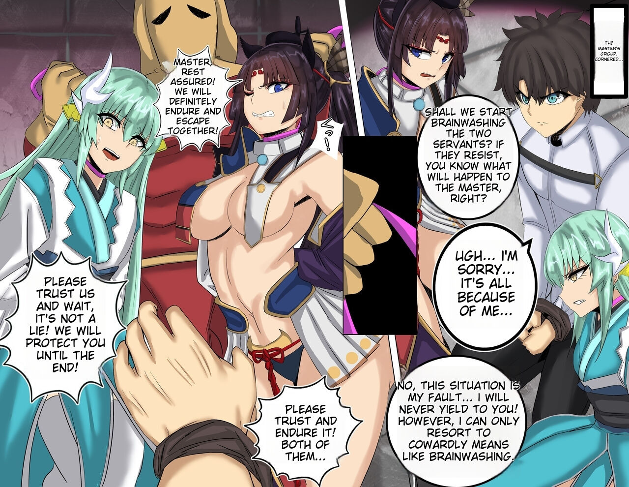 Ushiwakamaru and Kiyohime's Haigre NTR Brainwashing SEX