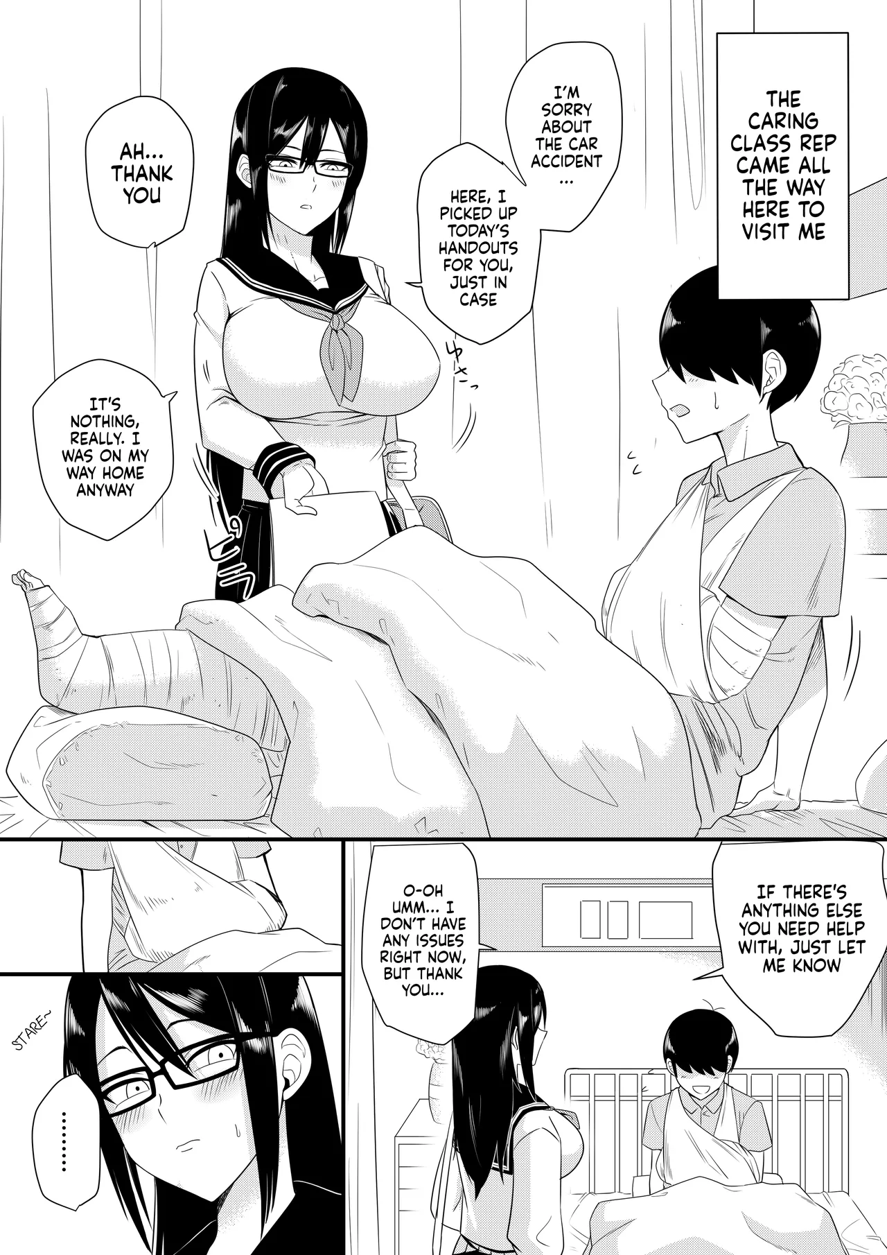 Sewayaki na Kyonyuu Gakkyuu Iinchou Sono 1-12 | The Kind and Caring Busty Class Rep Ch.1-12