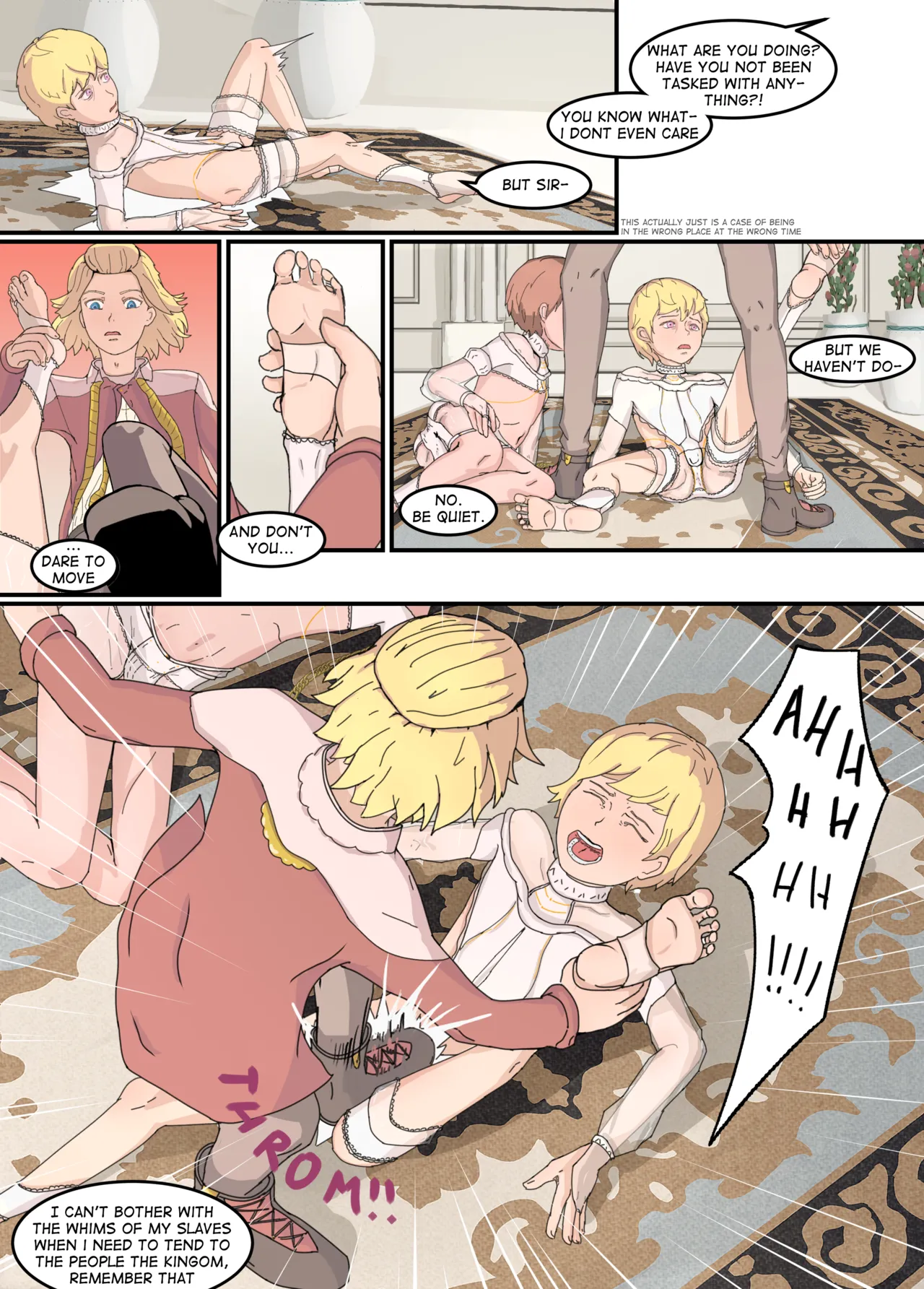 Venting stress on slave boys