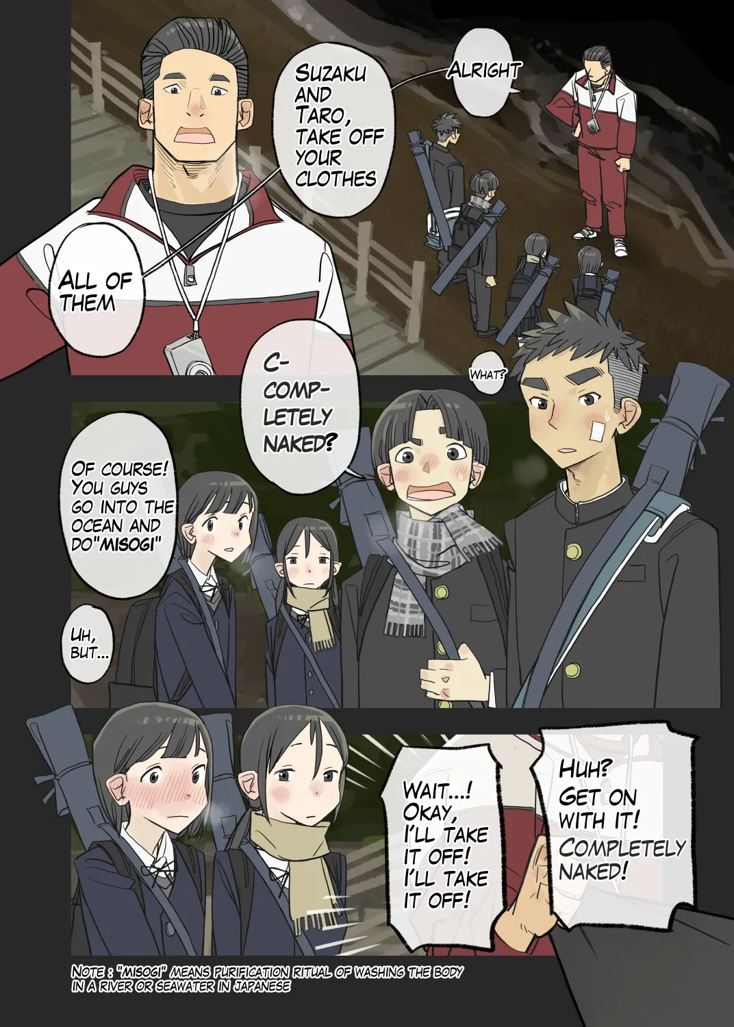 010 - Pray for victory! "Misogi" in the cold