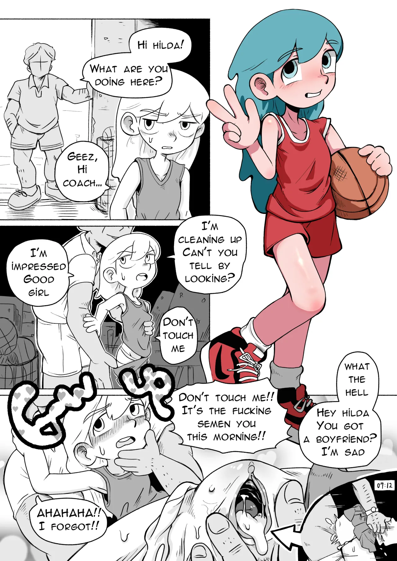 Hilda after basketball play