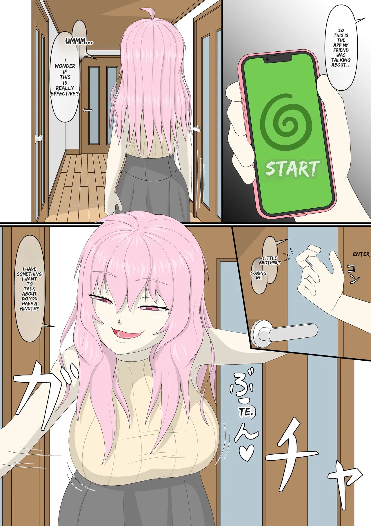 Hypnosis App With A BroCon Futanari Sister