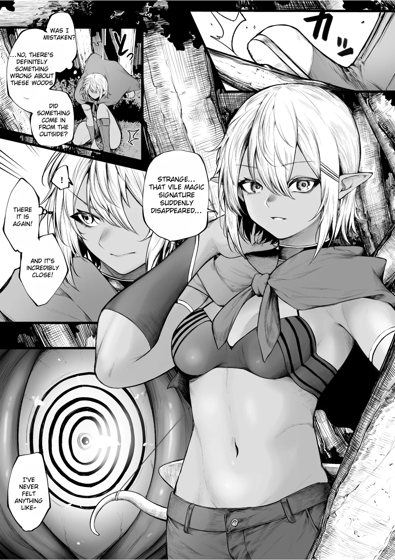 The Story of a Dark Elf Being Turned Into a Mess by Hypnosis