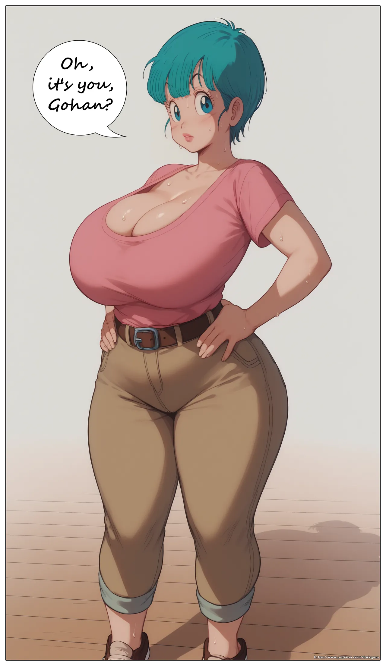 Gohan visits Bulma 1