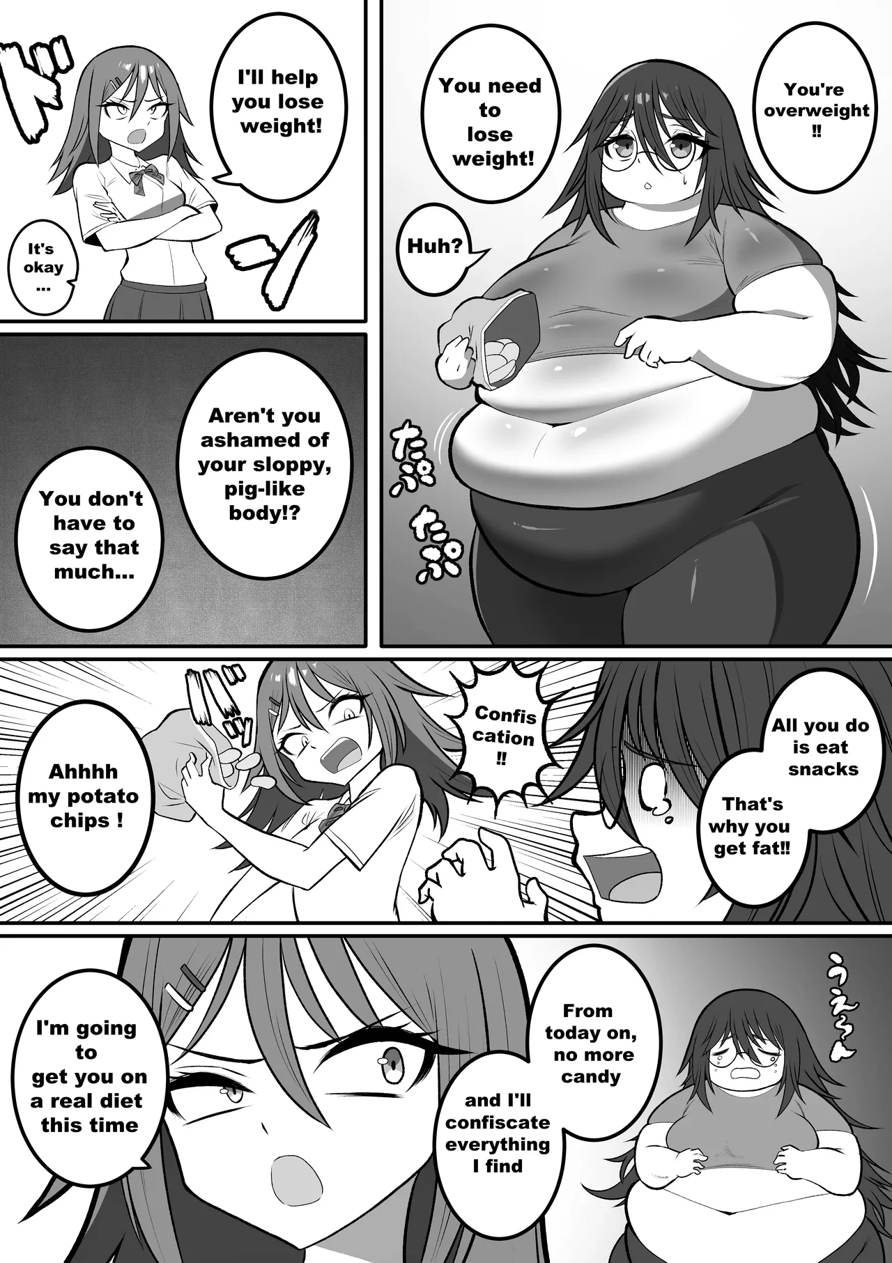 SSBBW weight gain sisters