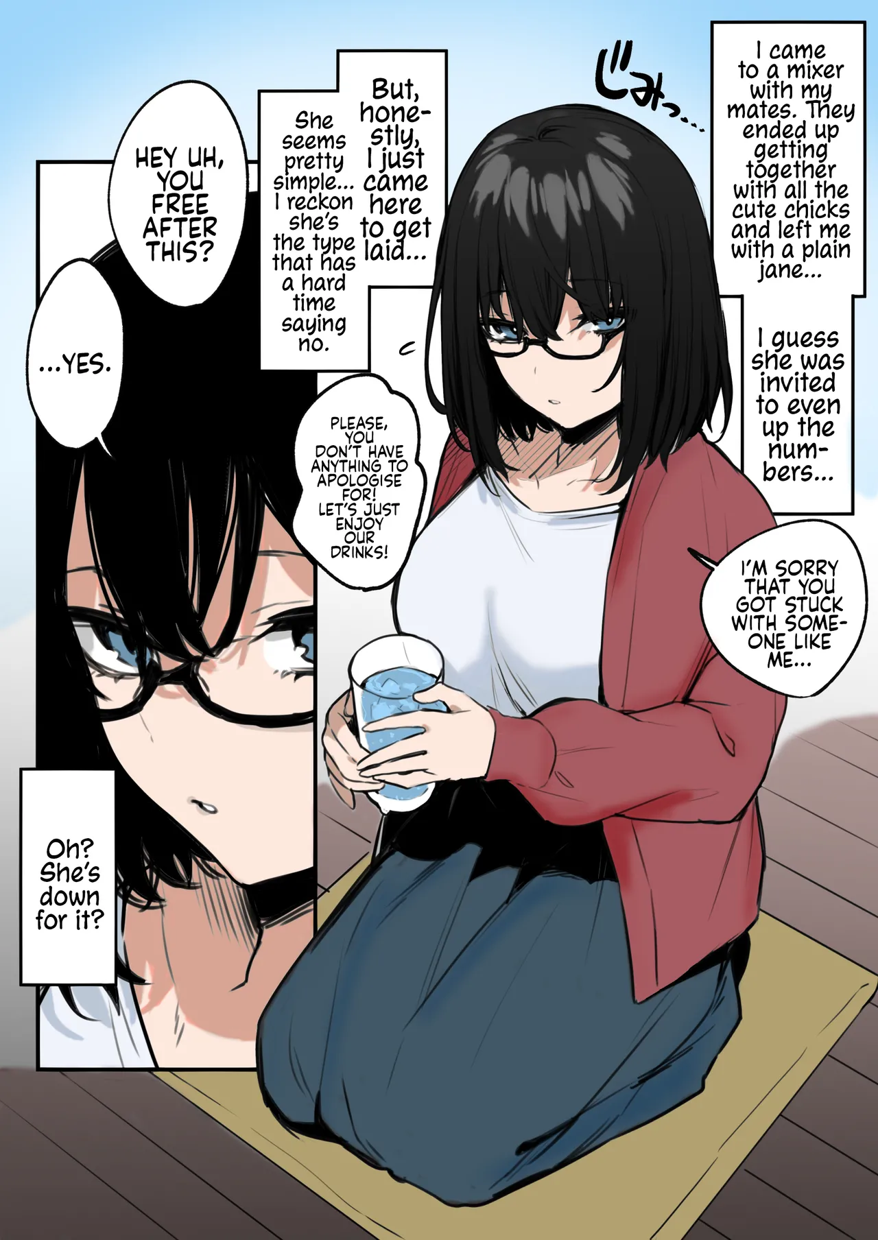 Yaresou dakara toiu Riyuu de Jimi Onna o Sasotta Kekka | I Was Just Looking To Fuck, So I Called Out To This Plain Looking Chick And, Well...