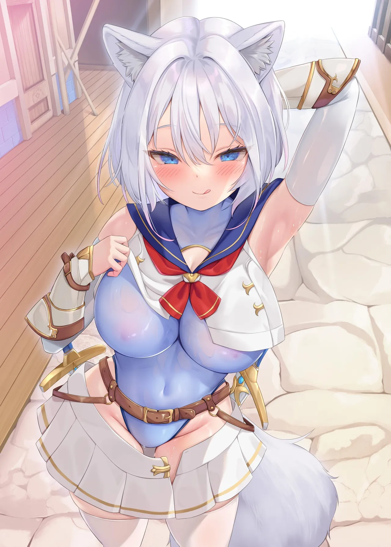 Hakurou Kenshi Hati-chan no Ecchi na Bouken no Sho | White Wolf Swordswoman's Erotic Adventure