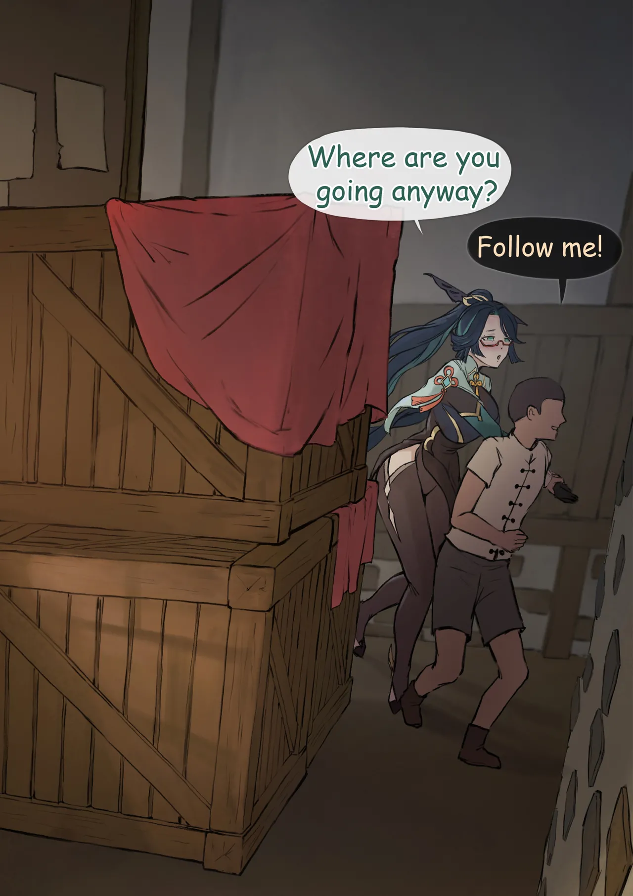 Xianyun - Back alley(text) | 閑雲 - 后巷