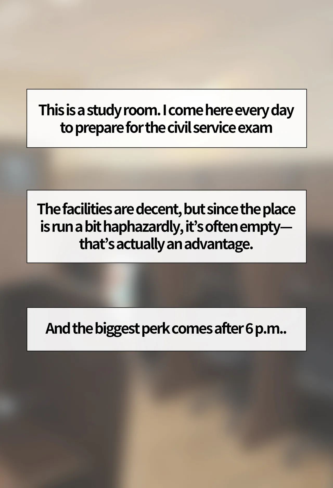In the Study Room | Reading Room Incident