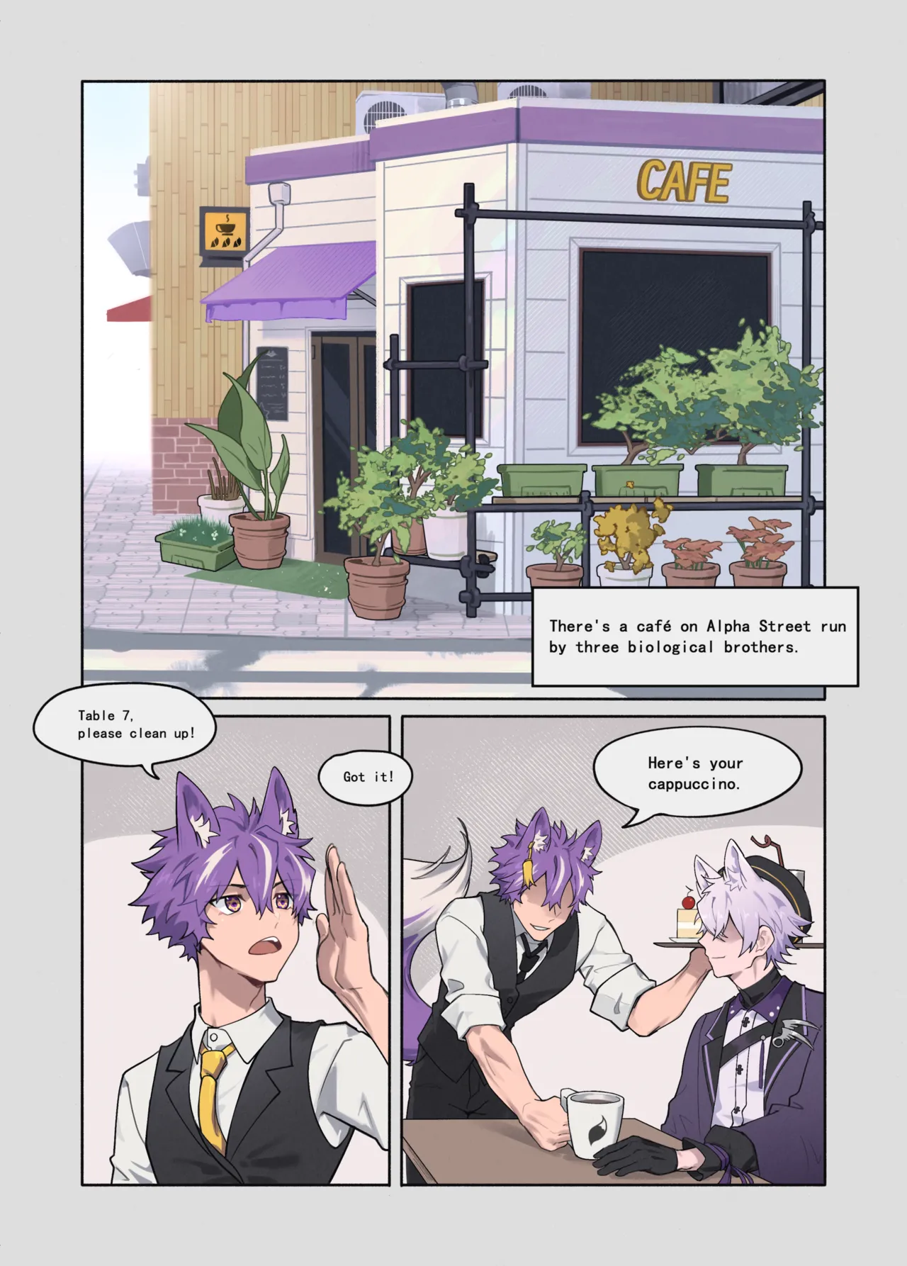 "Three Purple Fox Brothers"