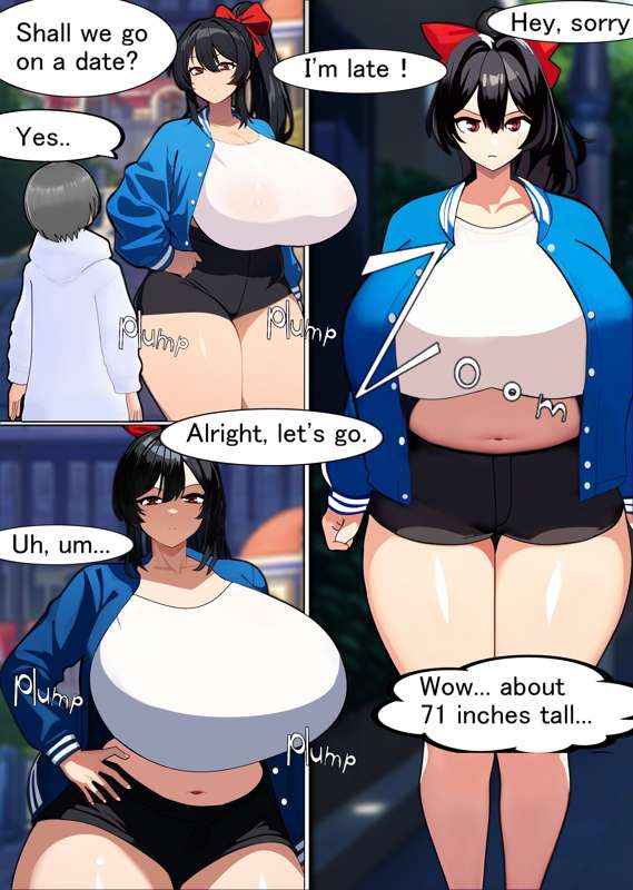 Swallowed whole by a busty, plump, tall succubus met on a dating app