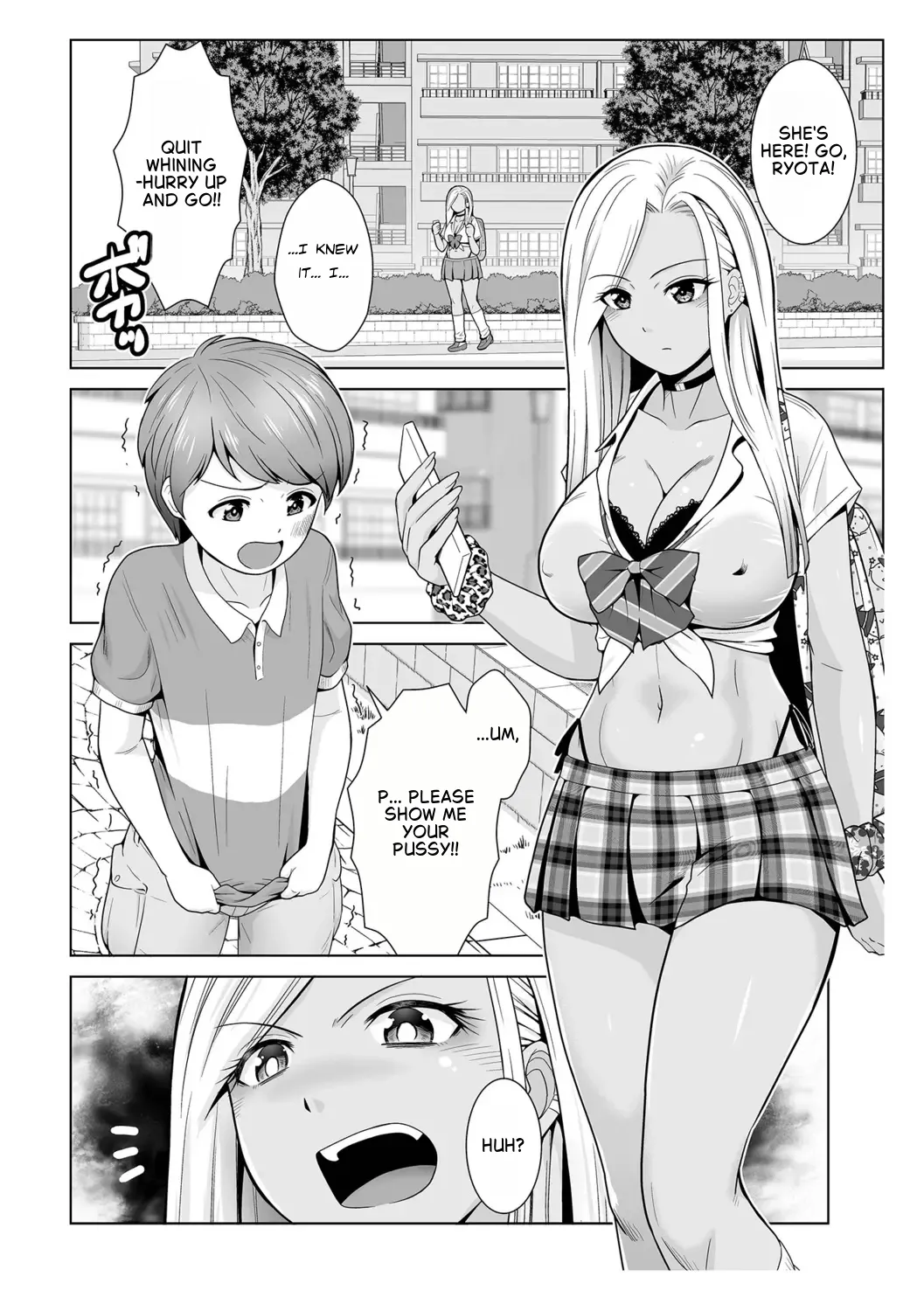 Honto wa Yasashii Kuro Gal no Onee-san 01