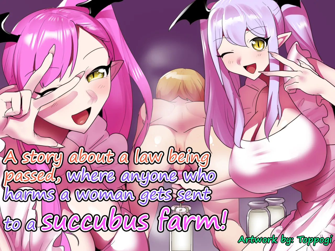 Josei ni Kigai o Kuwaeru to Succubus Bokujou ni Okurareru Houan ga Seiritsu shite Shimatta Ohanashi | A story about a law being passed, where anyone who harms a woman gets sent to a Succubus farm!