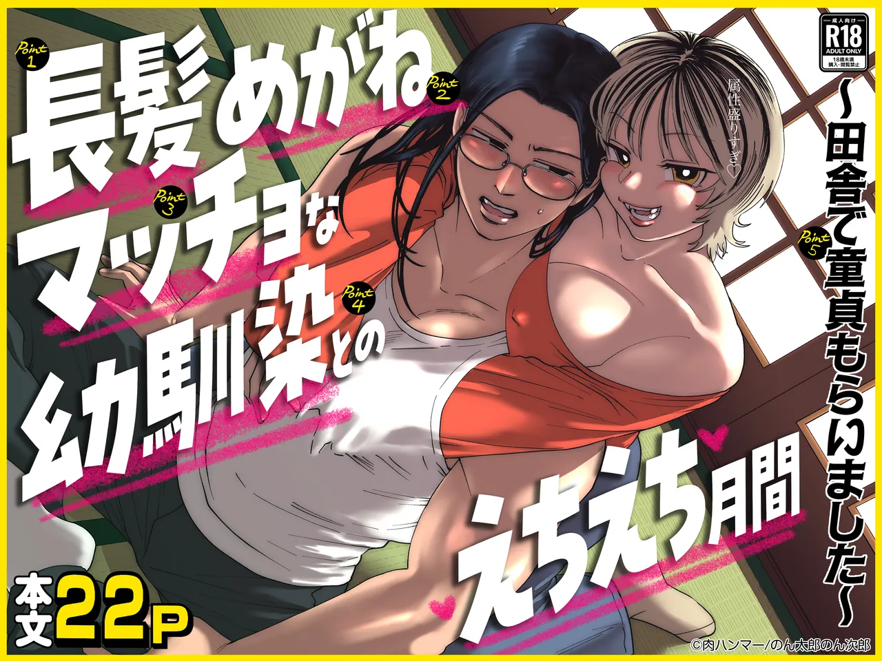 Chouhatsu Megane Maccho na Osananajimi tono Echiechi Gekkan Inaka de Doutei Moraimashita