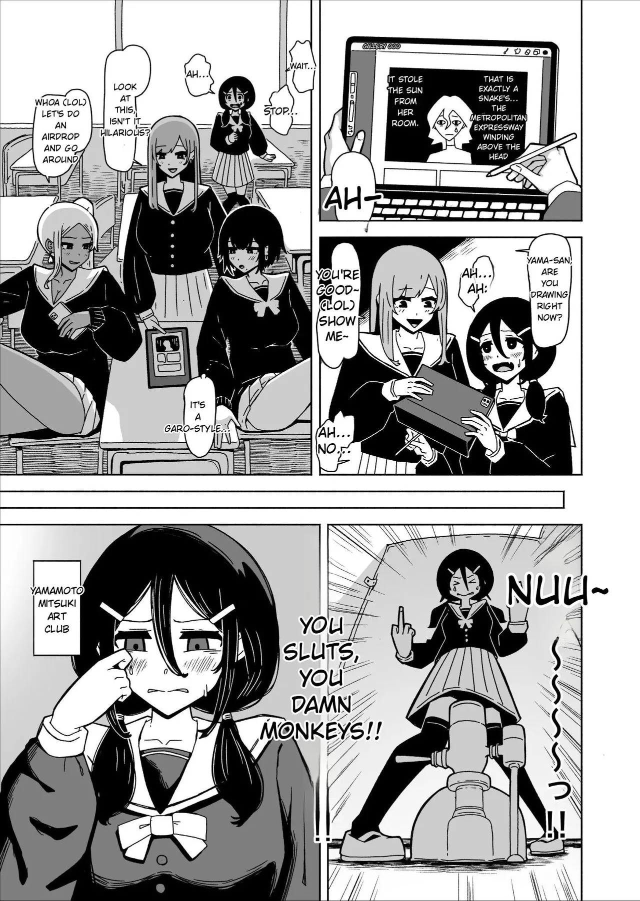 A Futanari Introvert Who Eventually Sets Up a Sex Room and Has Wild Sex with the Class Gals
