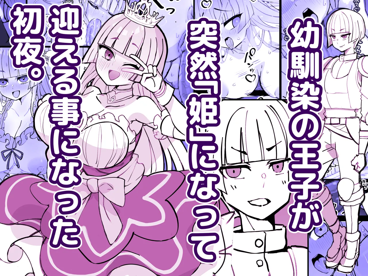 Osananajimi no Ouji ga Totsuzen Hime ni natte Mukaeru Koto ni natta Shoya / My Childhood Friend Who's a Prince Turned Into A Princess And It's Our First Night After We Got Married