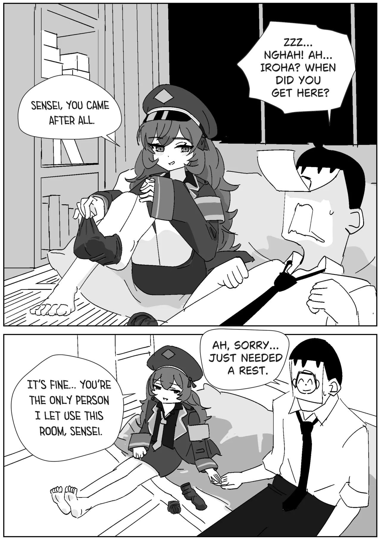 Iroha’s Reward Socks Handjob