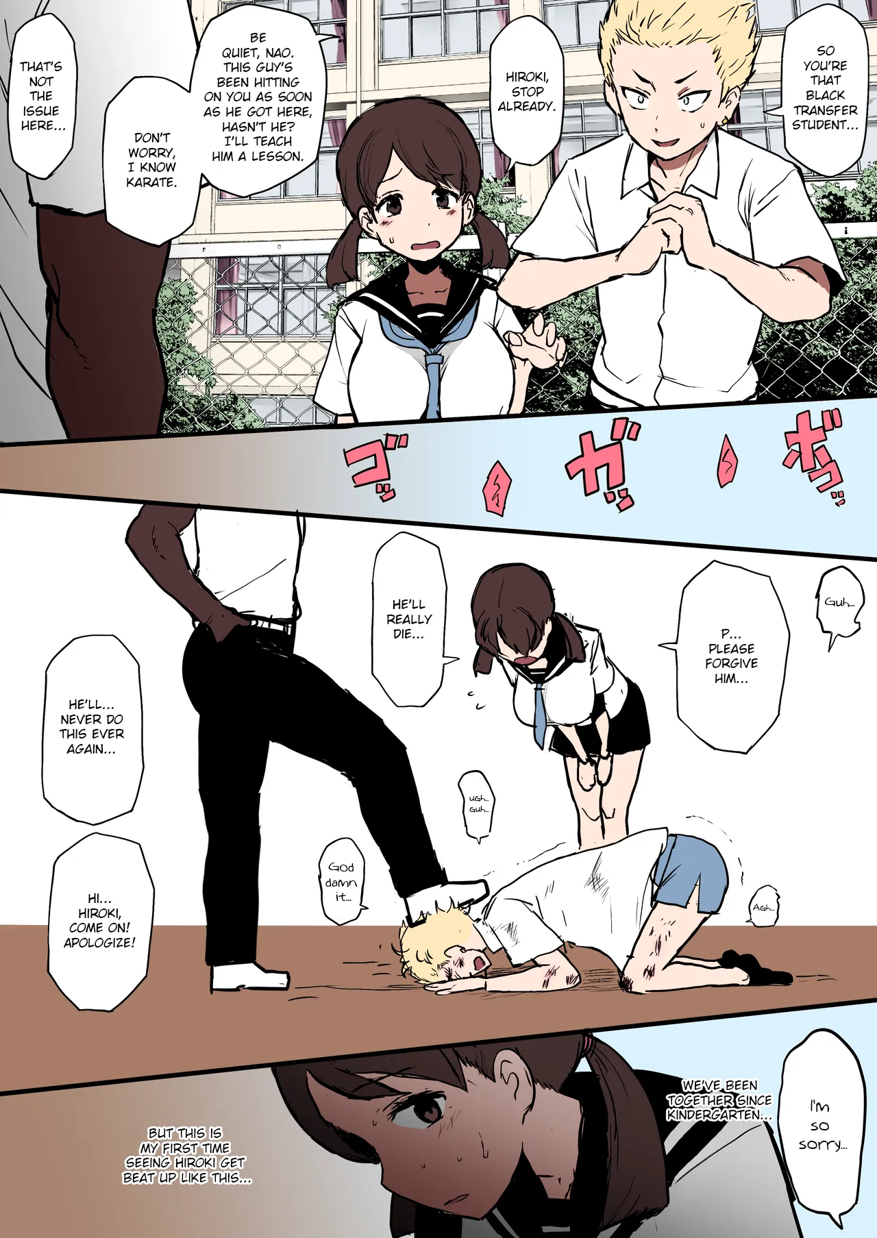 Kokujin no Tenkousei NTR ru Chapters 1-6 part 1 Plus Bonus chapter: Stolen Mother’s Breasts