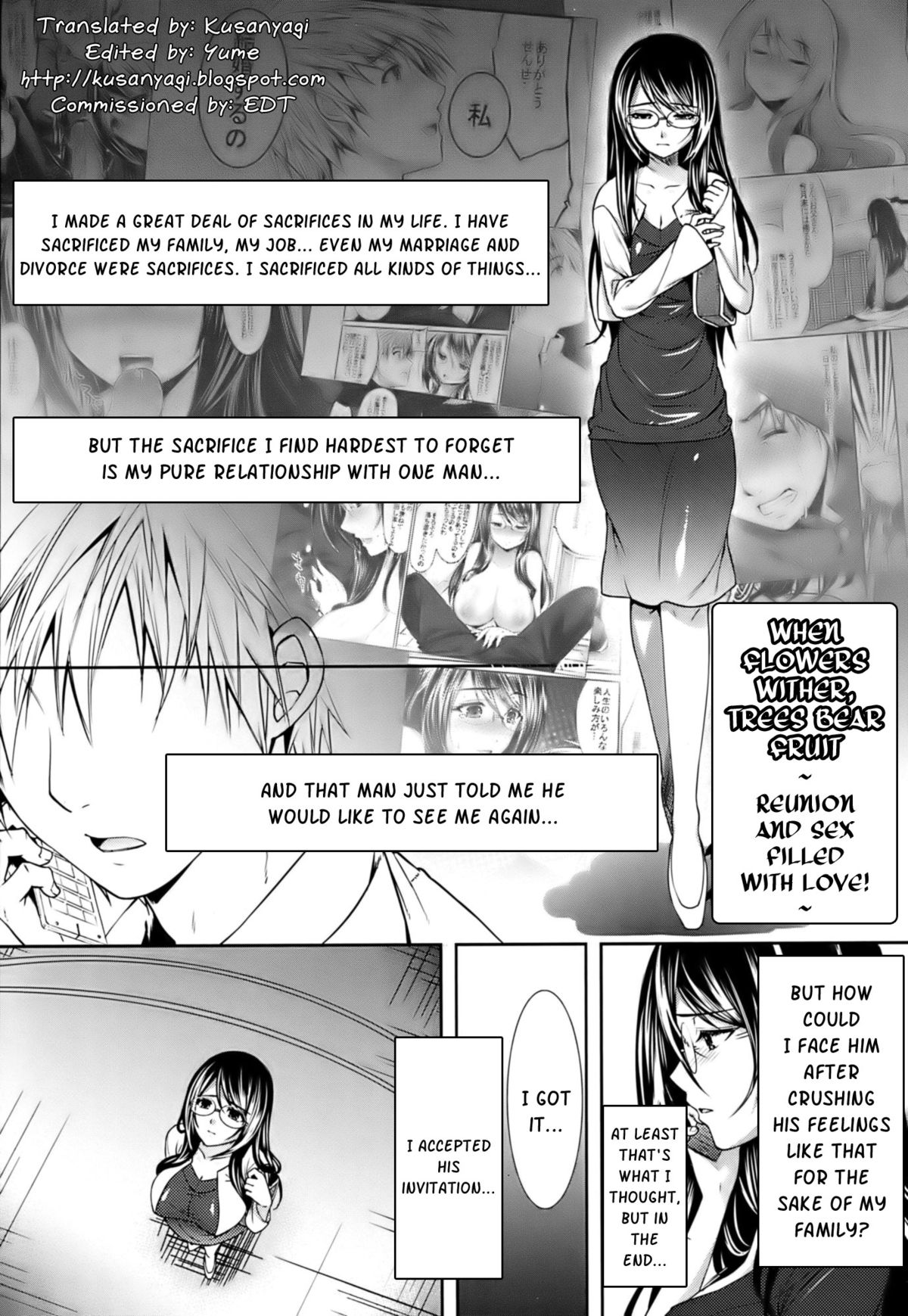 Sange Ketsujitsu ~Saikai, Soshite ai no aru Sex | When Flowers Wither, Trees Bear Fruit~